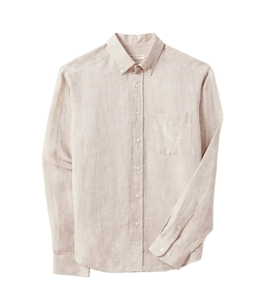 R.M.Williams Mens Classic L/S Shirt (SH201LI8301) Oatmeal