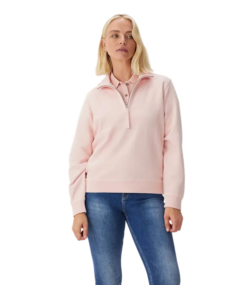 R.M.Williams Womens Trickett 1/4 Zip Sweatshirt (KZ800BJW901) Rose Smoke