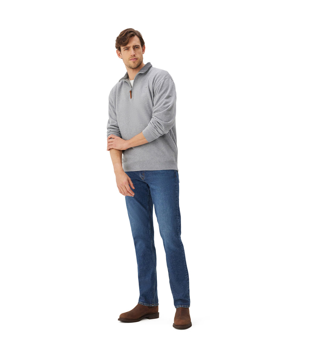 R.M.Williams Mens Mulyungarie Sweatshirt (KZ400LJS201) Grey Marle