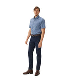 R.M.Williams Mens Classic S/S Shirt (SH211PSDA02) Blue Navy