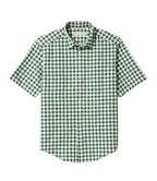 R.M.Williams Mens Classic S/S Shirt (SH211CB6501) Green White