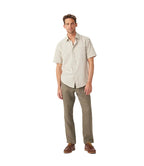 R.M.Williams Mens Classic S/S Shirt (SH211CB8301) Oatmeal
