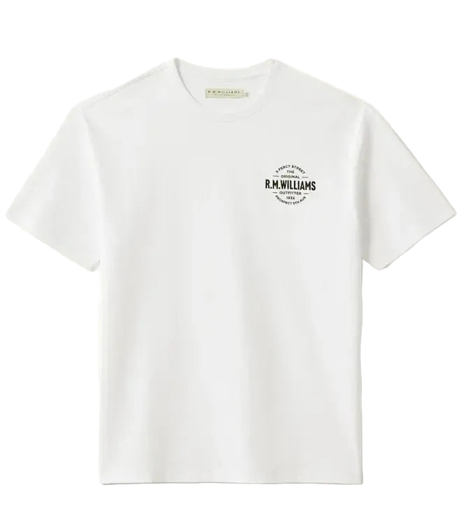 R.M.Williams Mens Prospect S/S Tee (KD410JE3701) White