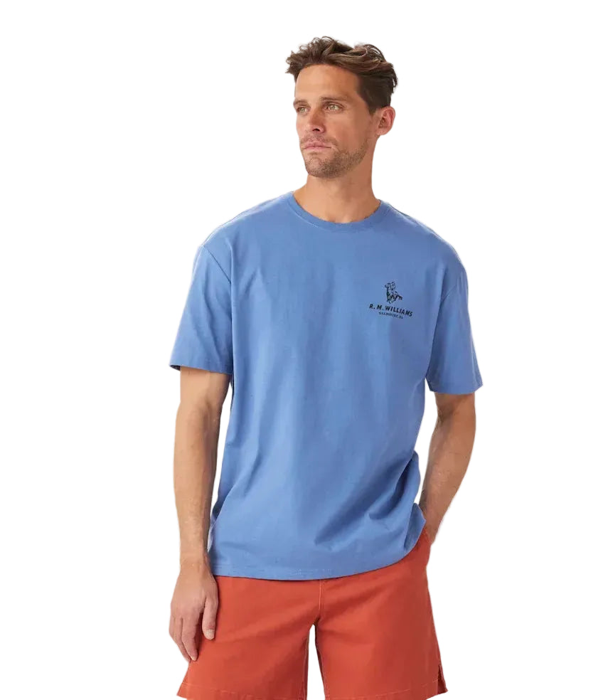 R.M.Williams Mens Banner S/S Tee (KD410JEM301) French Navy