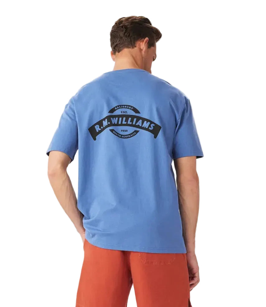 R.M.Williams Mens Banner S/S Tee (KD410JEM301) French Navy