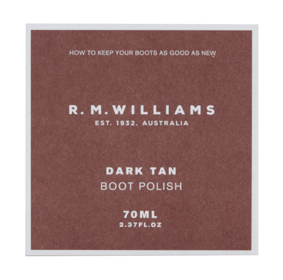 R.M.Williams Stockman's Boot Polish (CC244BP2301) Dark Tan 70ml