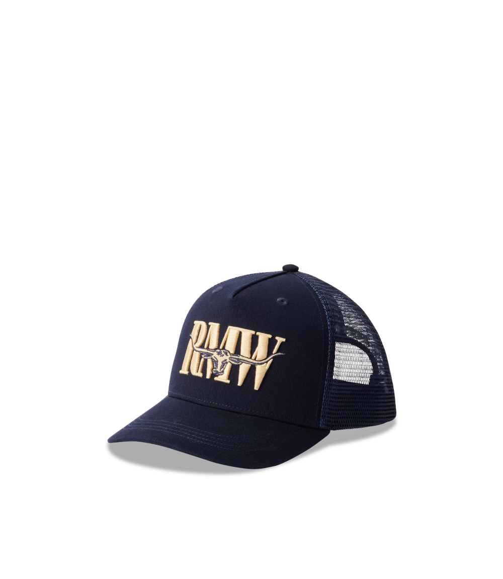 R.M.Williams Steers Head Trucker Cap (ACX9OWI450300) Navy