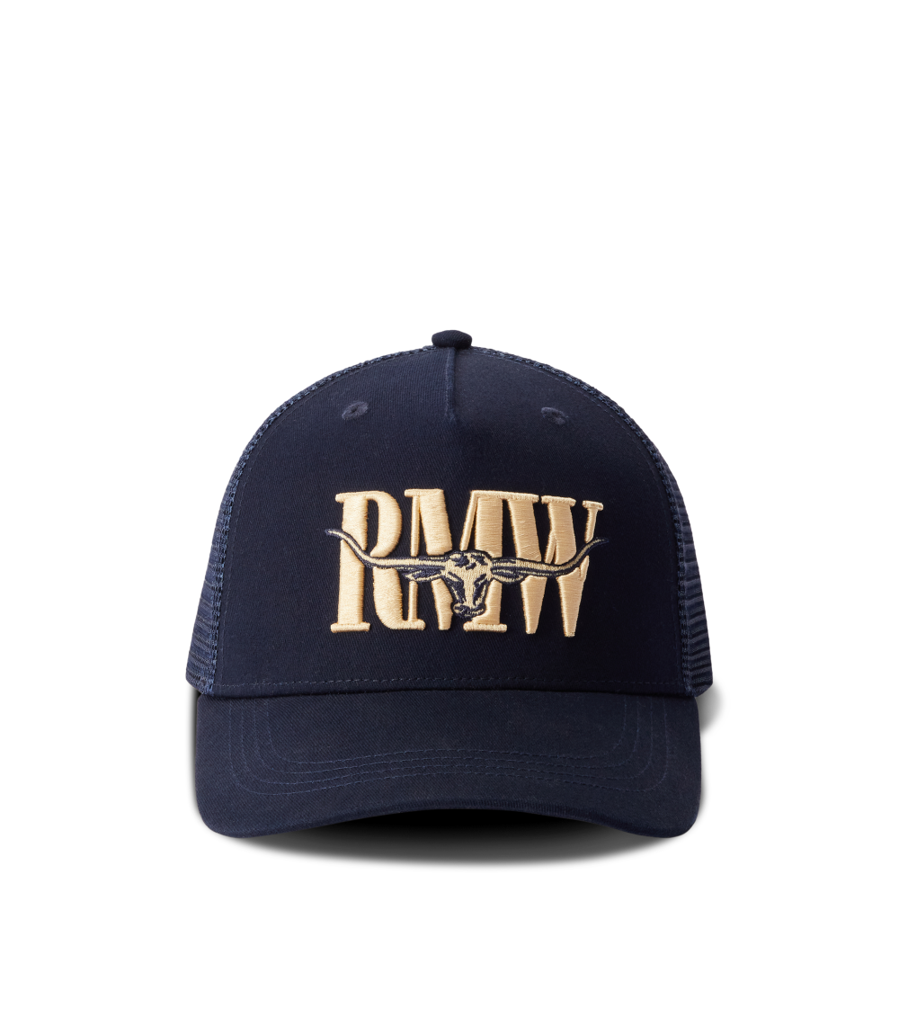 R.M.Williams Steers Head Trucker Cap (ACX9OWI450300) Navy