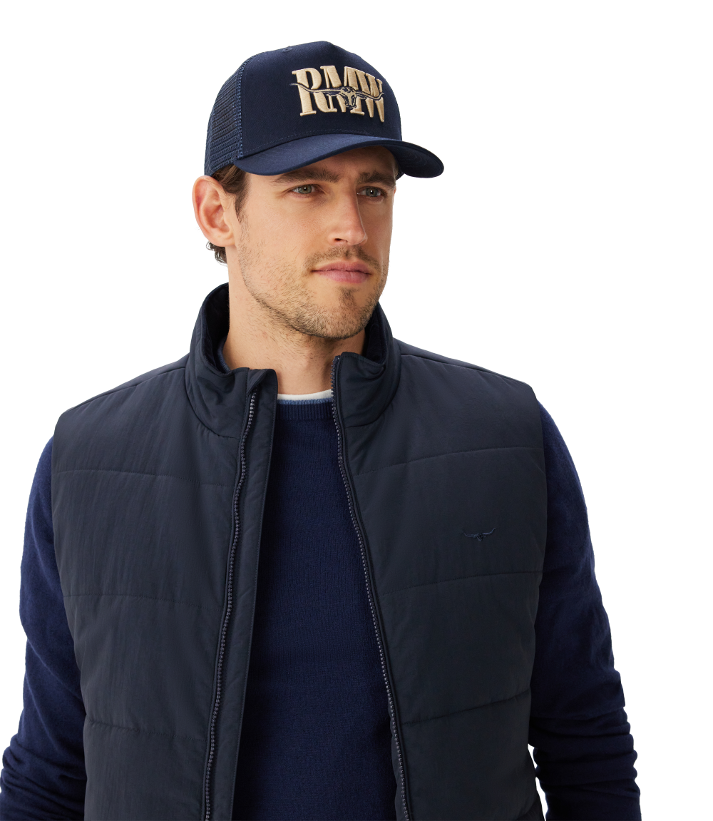 R.M.Williams Steers Head Trucker Cap (ACX9OWI450300) Navy