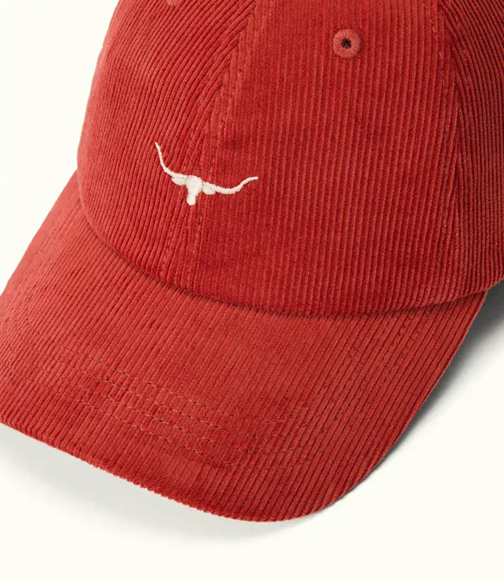 R.M.Williams Mini Longhorn Cord Cap (ACX9OCR05) Crimson