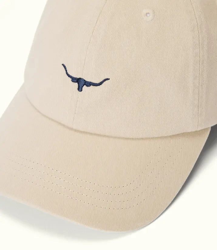 R.M.Williams Mini Longhorn Twill Cap (ACX9OWI13) Ecru