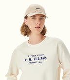 R.M.Williams Mini Longhorn Twill Cap (ACX9OWI13) Ecru