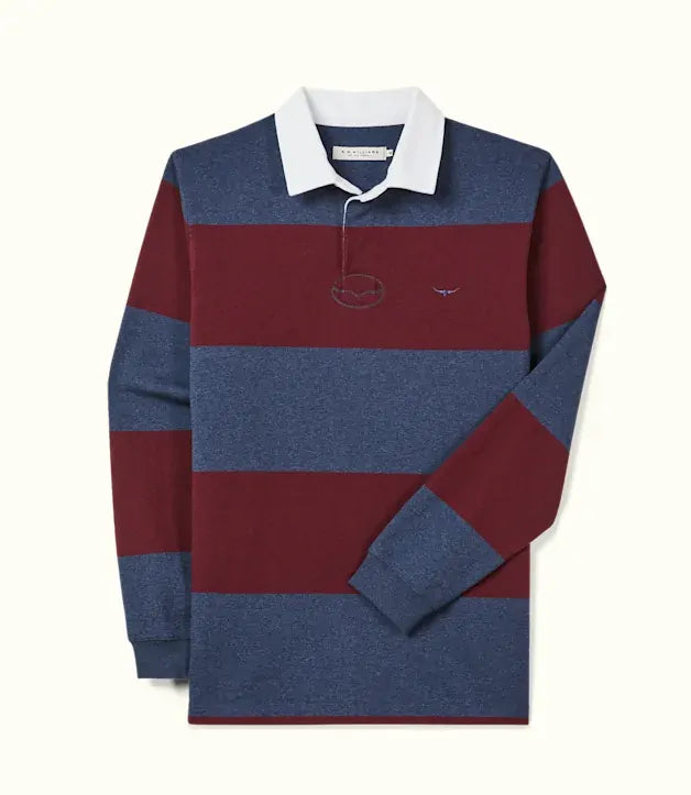 R.M.Williams Mens Tweedale Rugby (KR200RJ07) Red/Blue [SD]
