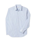 R.M.Williams Mens Regular Poplin Stripe L/S Shirt (SH201PM02) Blue/White