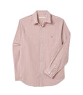 R.M.Williams Mens Regular Poplin Stripe L/S Shirt (SH201PM02) Red/White
