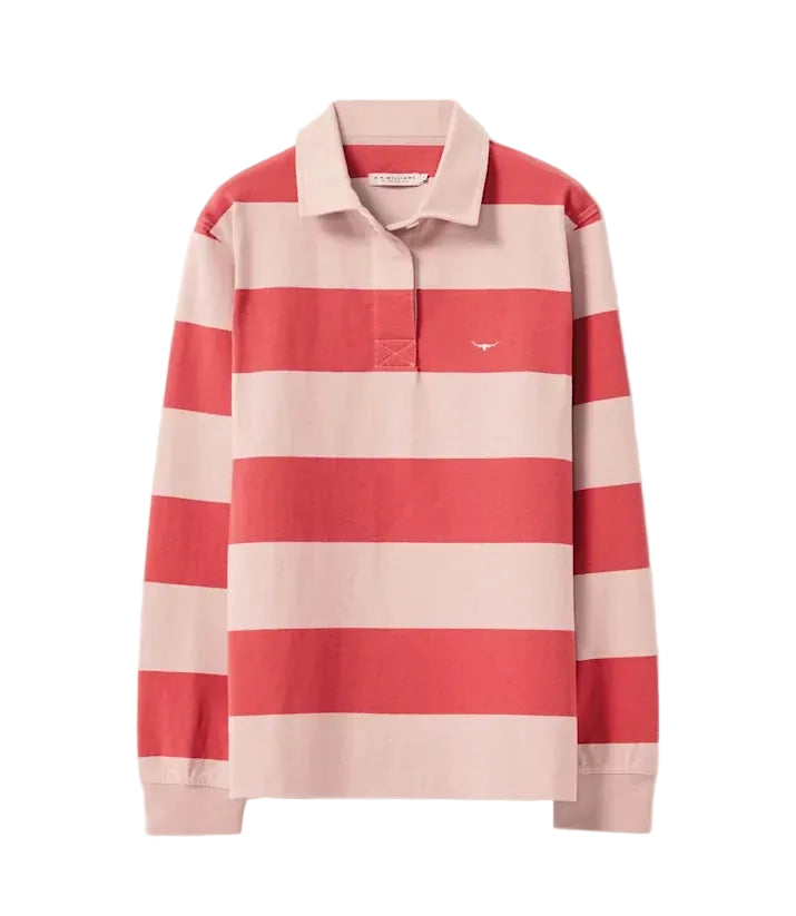 R.M.Williams Womens Narran Stripe Rugby (KR800RJ01) Shell Pink