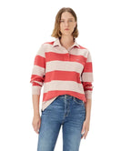 R.M.Williams Womens Narran Stripe Rugby (KR800RJ01) Shell Pink