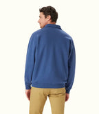 R.M.Williams Mens Mulyungarie 1/4 Zip Sweatshirt (KZ400BB01) Blue Marle [SD]