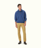 R.M.Williams Mens Mulyungarie 1/4 Zip Sweatshirt (KZ400BB01) Blue Marle [SD]