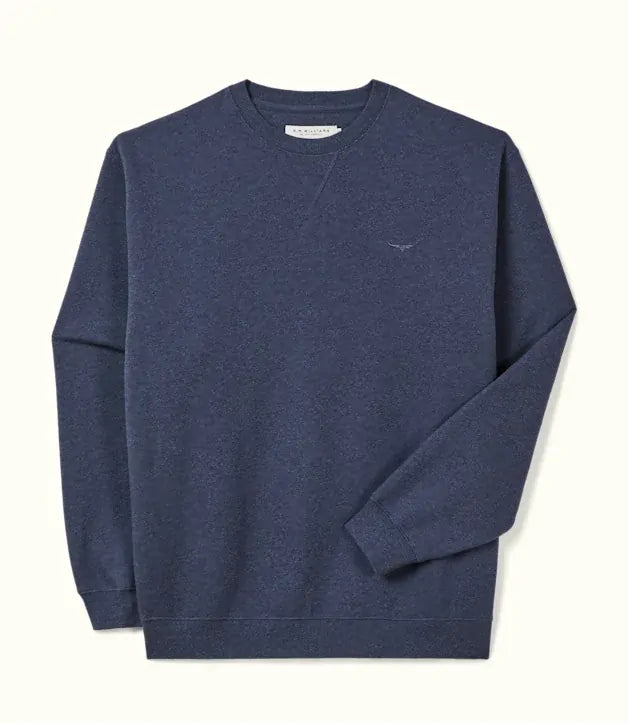 R.M.Williams Mens Mini Longhorn Sweatshirt (KC400BBUM01) Blue Marle [SD]