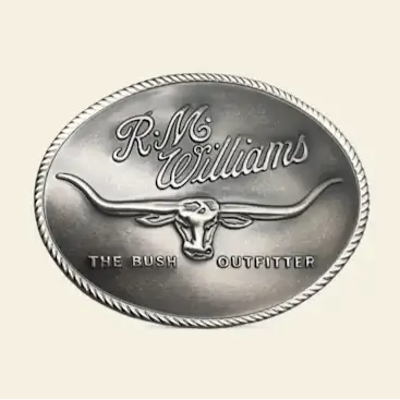 R.M.Williams Trophy Belt Buckle (CG219.DF) Antique Silver