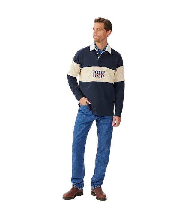R.M.Williams Mens Heritage Rugby (KR200RJ11) Navy Sand