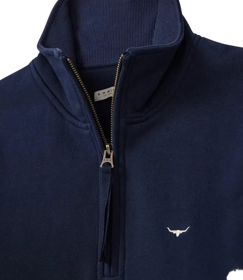 R.M.Williams Womens Trickett 1/4 Zip Sweatshirt (KZ800FL4503) Navy