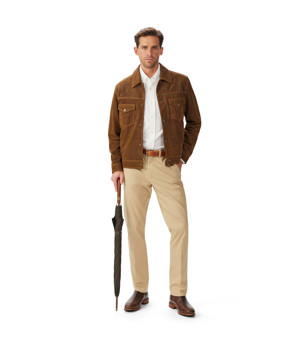 R.M.Williams City Umbrella (LSLCOPY01) Chestnut