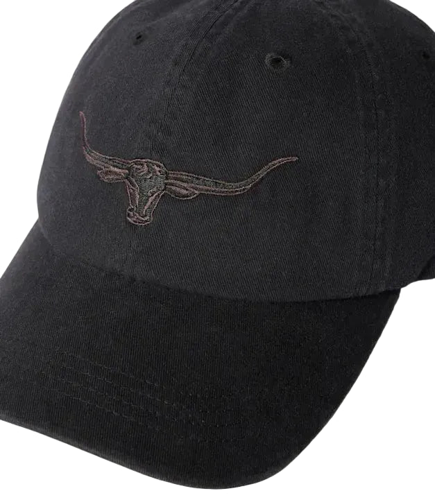 R.M.Williams Longhorn Twill Cap (ACX9OWI02) Black Wash