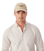 R.M.Williams Longhorn Twill Cap (ACX9OWI20) Ecru