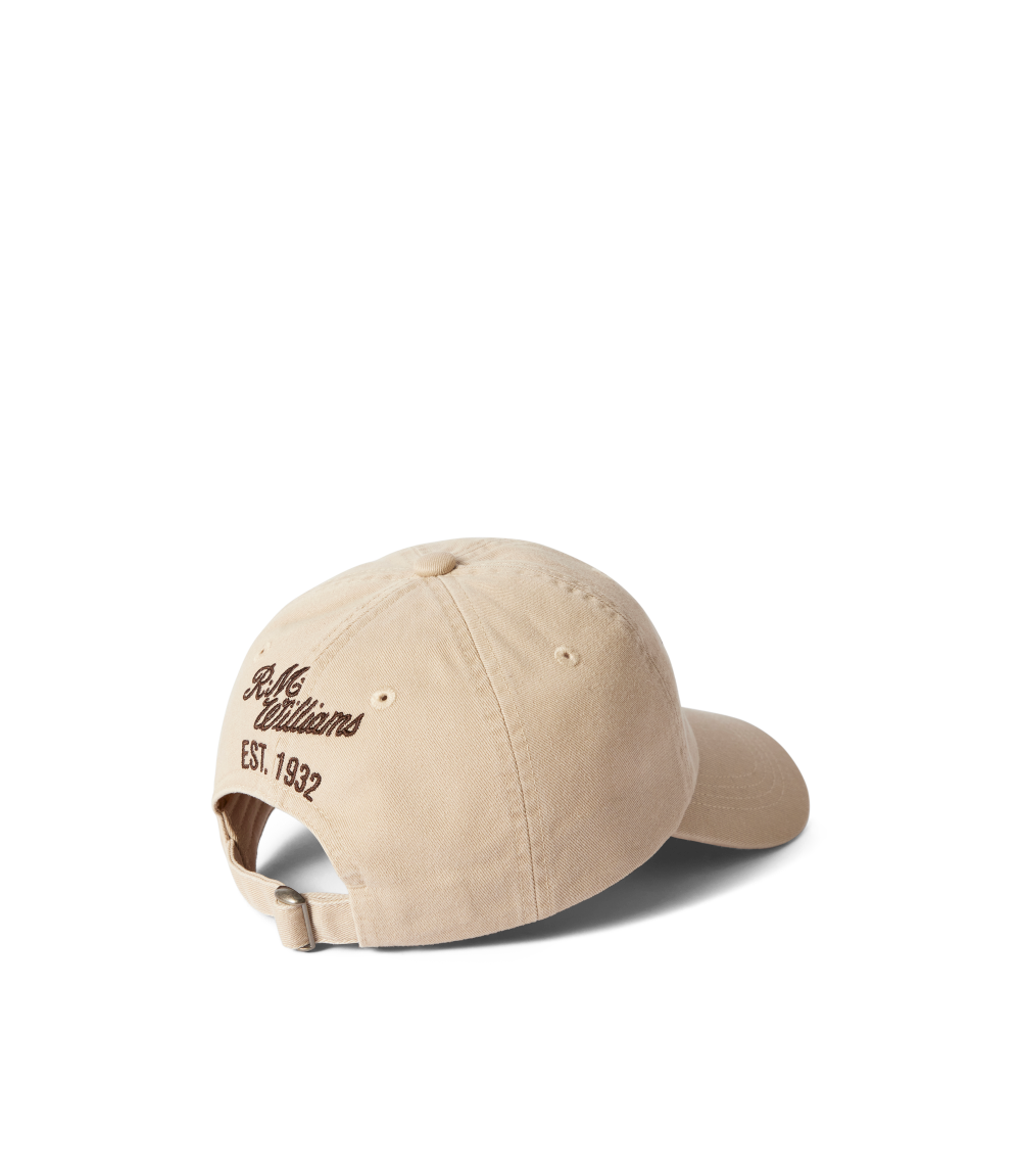 R.M.Williams Longhorn Twill Cap (ACX9OWI20) Ecru