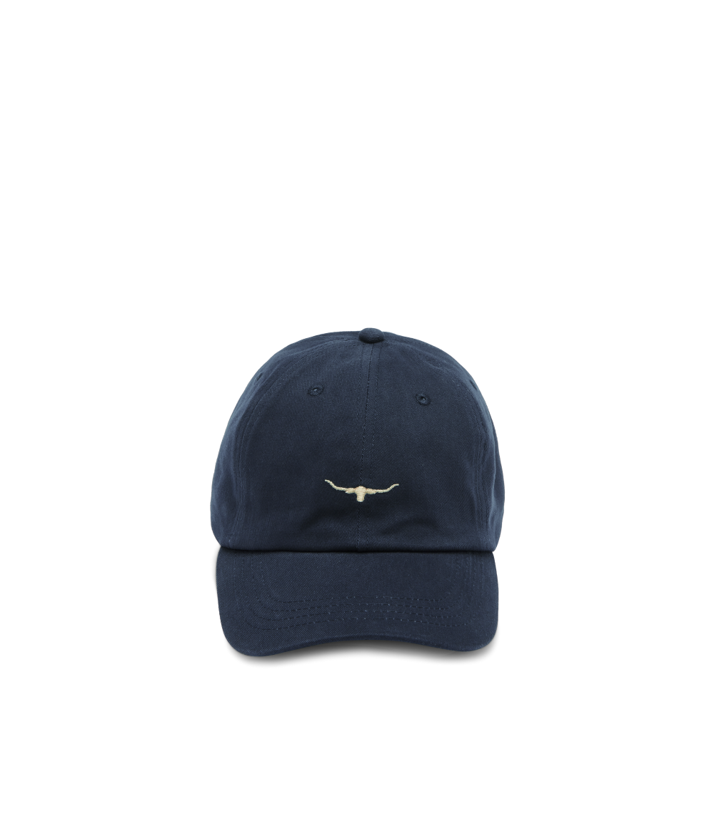 R.M.Williams Mini Longhorn Twill Cap (ACX9OWI22) Blue Wash