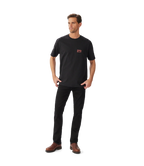 R.M.Williams Mens Branded S/S Tee (KDU10JE02) Black