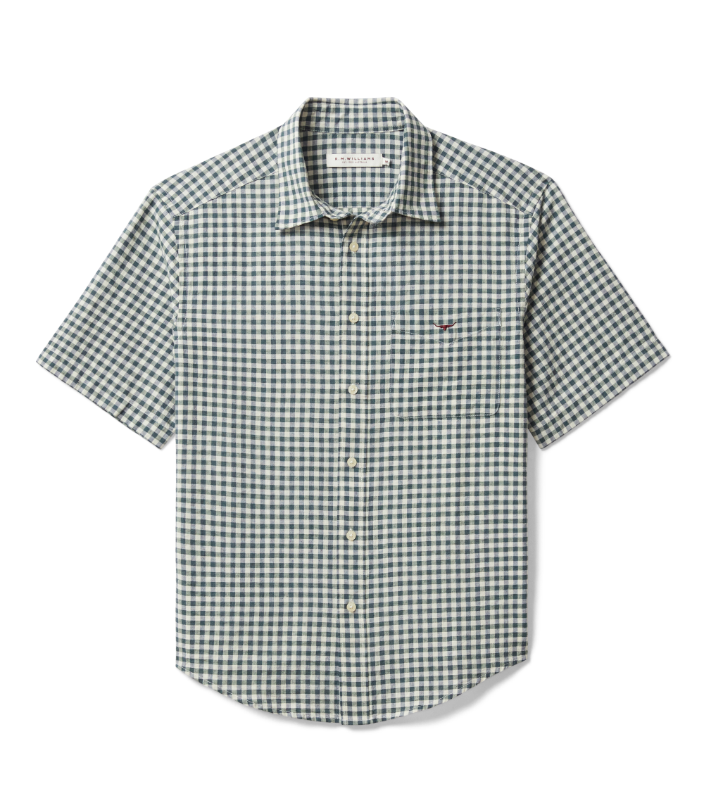 R.M.Williams Mens Johnson S/S Shirt (SHU11OS01) Olive
