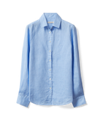R.M.Williams Womens Olney Linen L/S Shirt (SH600LI01) Light Blue