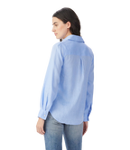R.M.Williams Womens Olney Linen L/S Shirt (SH600LI01) Light Blue