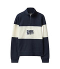 R.M.Williams Womens Trickett Panel 1/4 Zip Jumper (KZ800RJ01) Navy Ivory