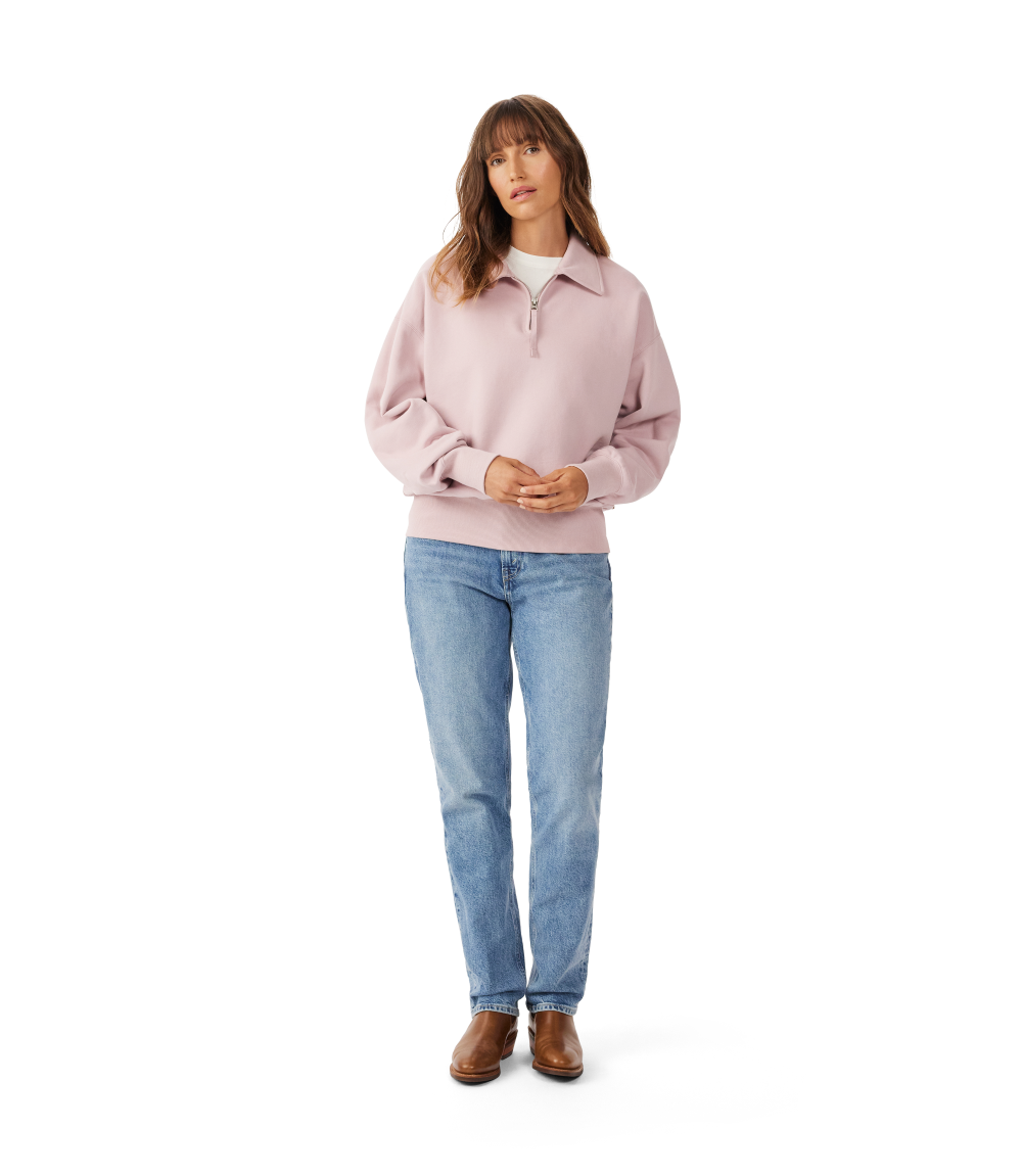 R.M.Williams Womens Trickett 1/4 Zip Jumper (KZ800BB04) Pink
