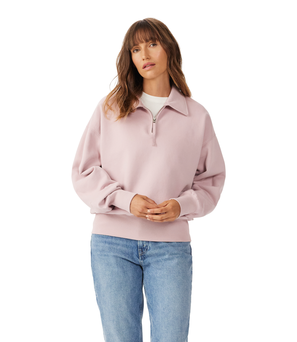 R.M.Williams Womens Trickett 1/4 Zip Jumper (KZ800BB04) Pink