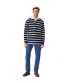 R.M.Williams Mens Brunswick Rugby (KR200RJ12) Navy/Sand