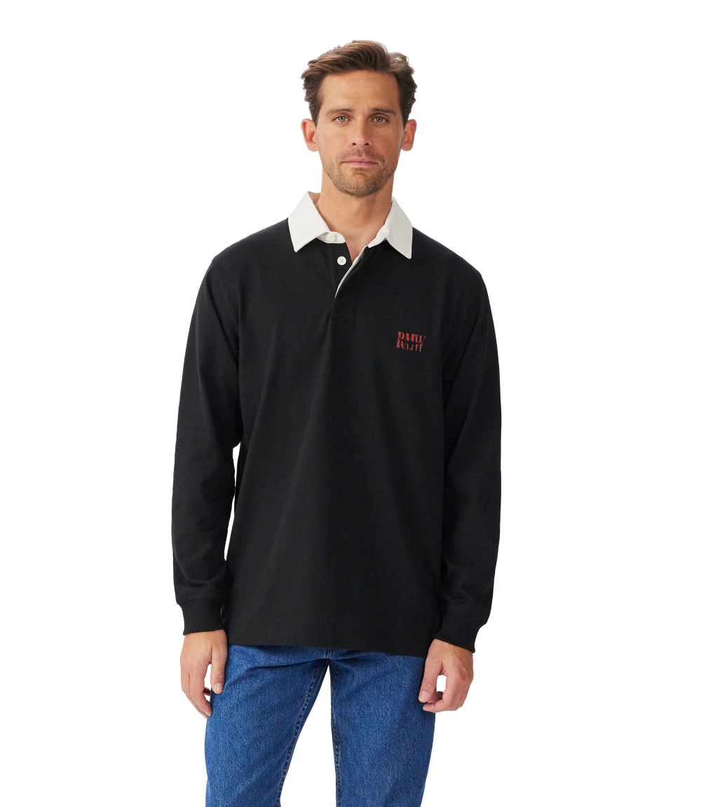 R.M.Williams Mens Branded Rugby (KR200RJ09) Black