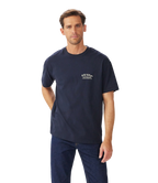 R.M.Williams Mens Longhorn S/S Tee (KDU10JE01) Navy