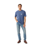 R.M.Williams Mens Branded S/S Tee (KDU10JE01) Blue