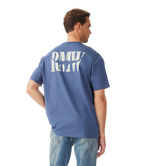 R.M.Williams Mens Branded S/S Tee (KDU10JE01) Blue