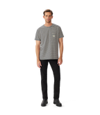 R.M.Williams Mens Stanley Stripe S/S Tee (KD211JE56) Sand/Navy