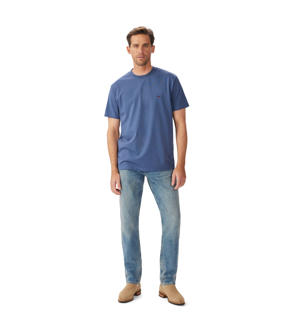 R.M.Williams Mens Parson S/S Tee (KD210JE53) Vintage Indigo