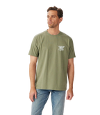 R.M.Williams Mens Prospect S/S Tee (KD210JE54) Dark Olive