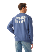 R.M.Williams Mens Branded Crew Jumper (KCU00BB01) Blue