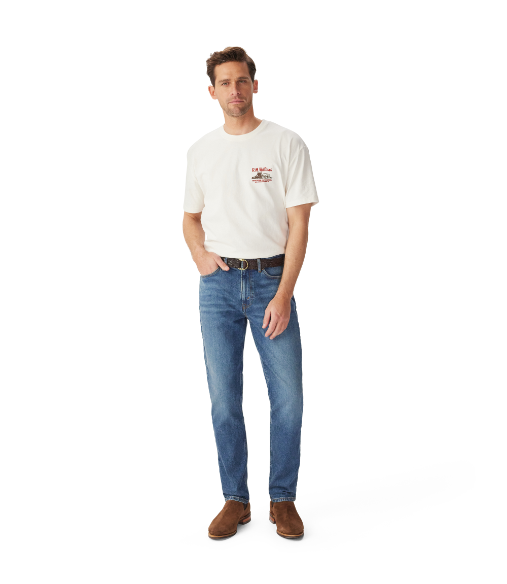 R.M.Williams Mens Last S/S Tee (KDU10JE04) White