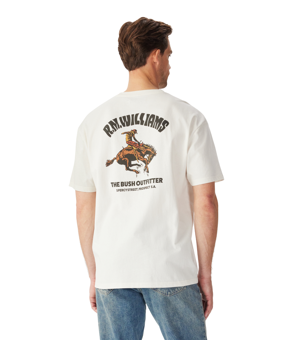R.M.Williams Mens Cloudbuster S/S Tee (KDU10JE03) White